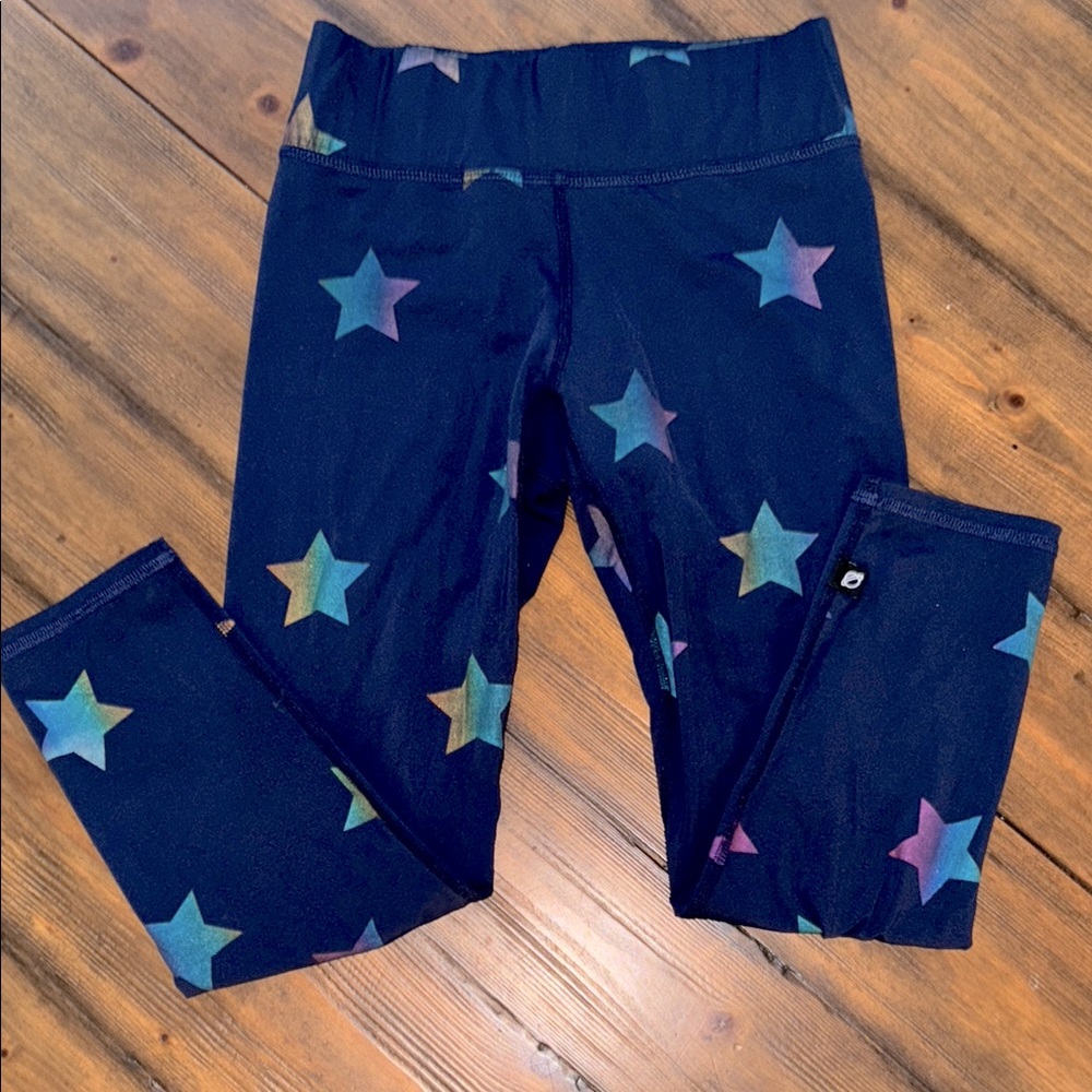 Terez Navy Rainbow Star Leggings